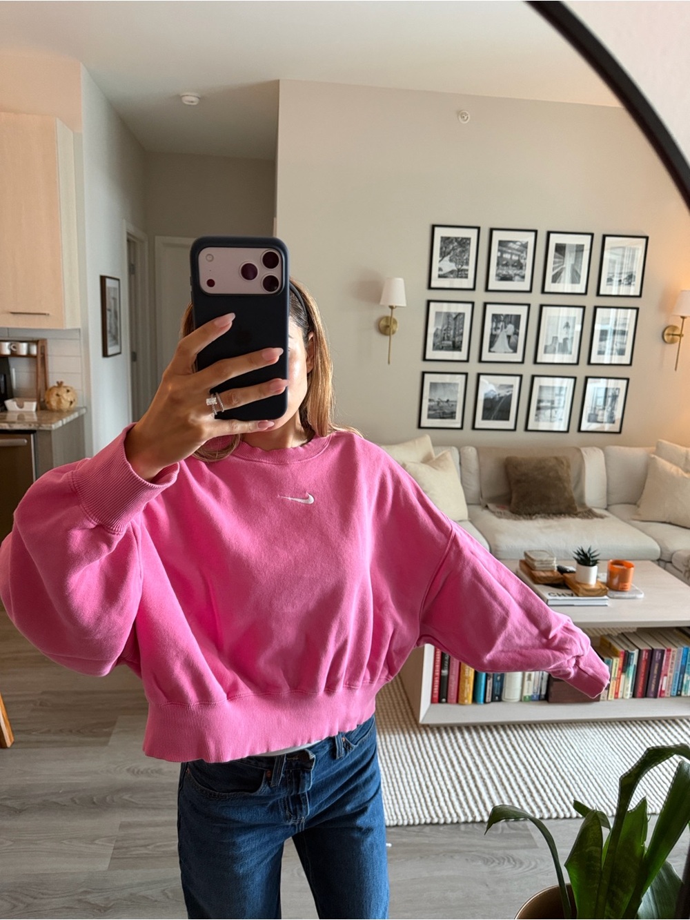 Nike Pink Crew Sweatshirt